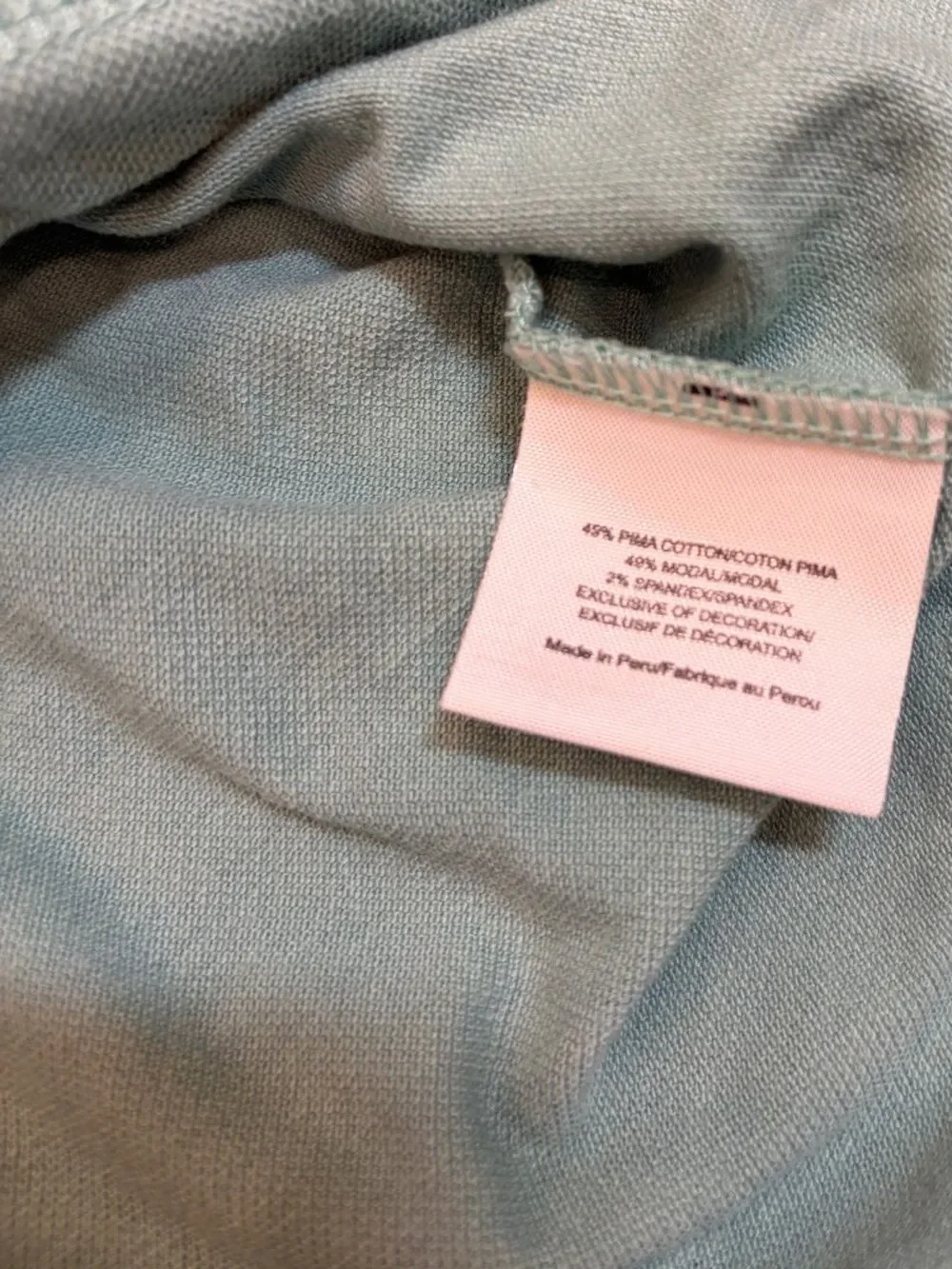 Preppy Quiet Luxury Tory Burch Ruffle Polo Top M Aqua Blue Gold Logo Buttons